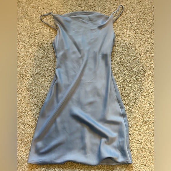Urban Outfitters Dresses & Skirts - Urban Outfitters Baby Blue Cowl High Neck Mini Dress